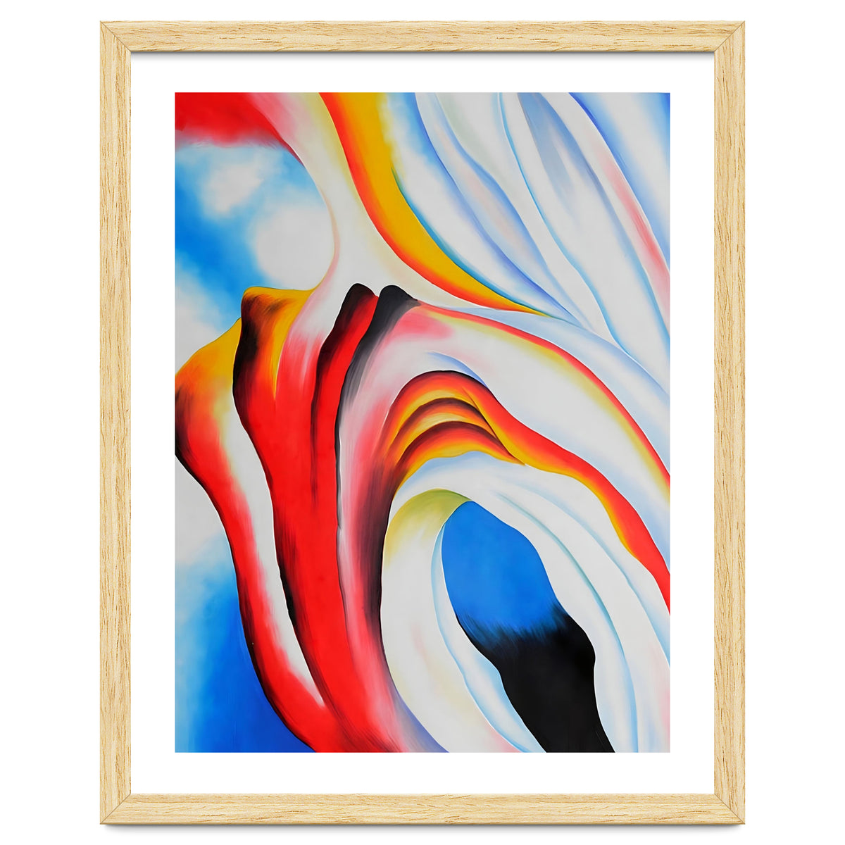 Georgia O’Keeffe – Music, Pink and Blue (1918) | Abstract Modernist Harmony of Color and Emotion