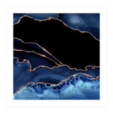 Navy & Rose Gold Agate Texture 14 (Print Only) thumbnail