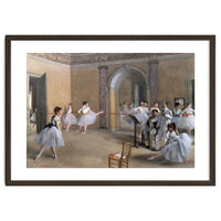 The Dance Foyer at the Opera on the rue Le Peletier, 1872 - 32x46 cm - oil on canvas.