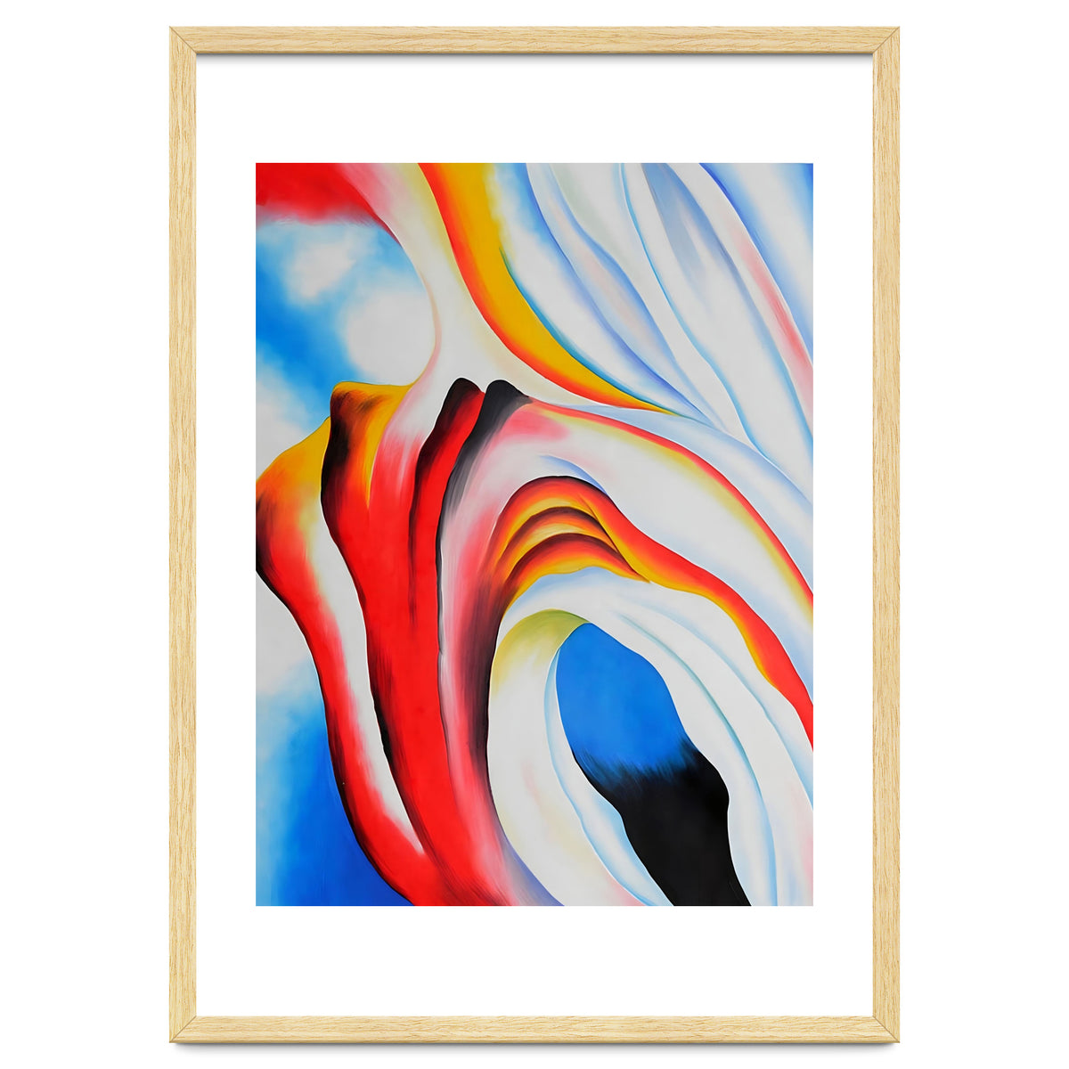 Georgia O’Keeffe – Music, Pink and Blue (1918) | Abstract Modernist Harmony of Color and Emotion
