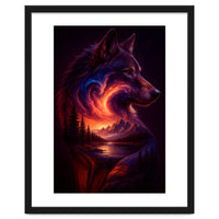 The Nebula Guardian Wolf of the Mountains