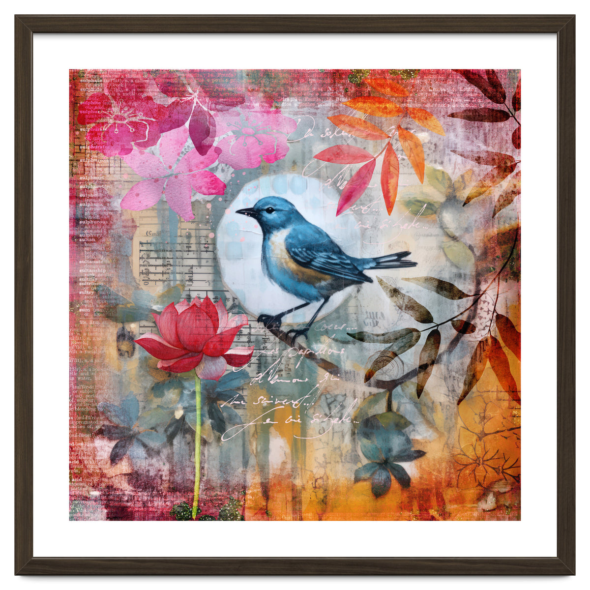 Bird Colorful Collage