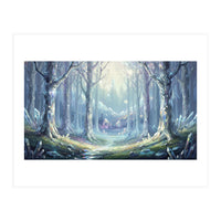 Crystal Forest: Ethereal Fantasy Landscape (Print Only)