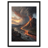 Dramatic Volcanic Eruption Landscape Art thumbnail