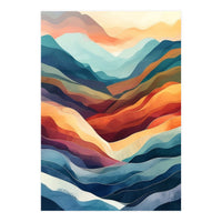 Abstract Ethereal Mountain Landscape (Print Only)