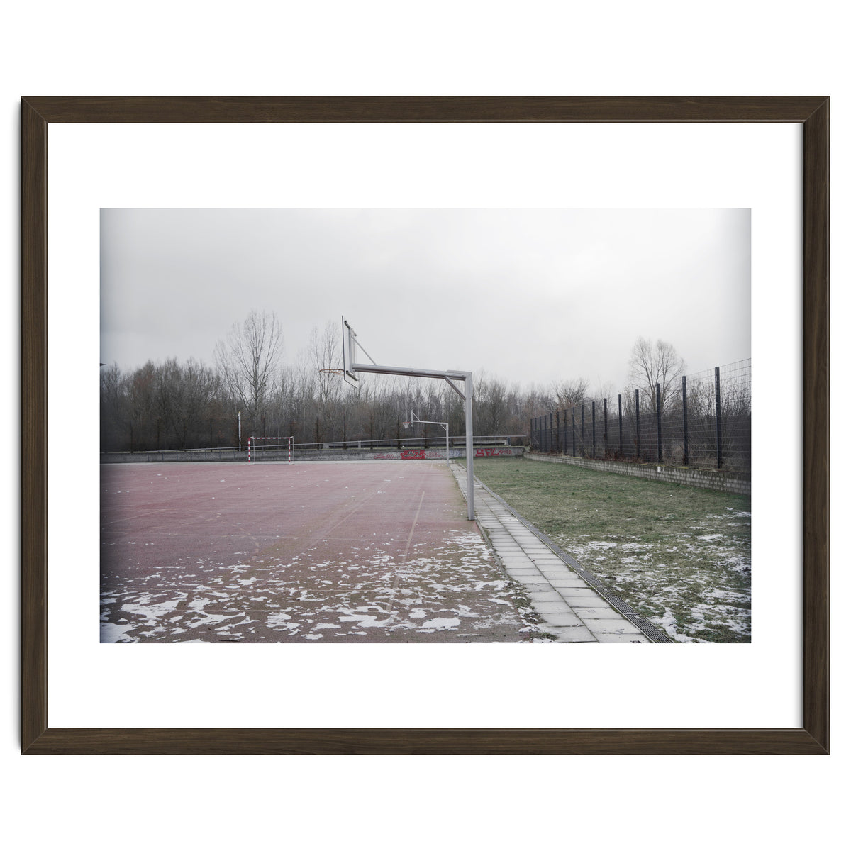 No people basketball court