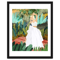Forest Bride | Jungle Wedding Painting | Travel Solo | Blonde Woman Dancing Joy
