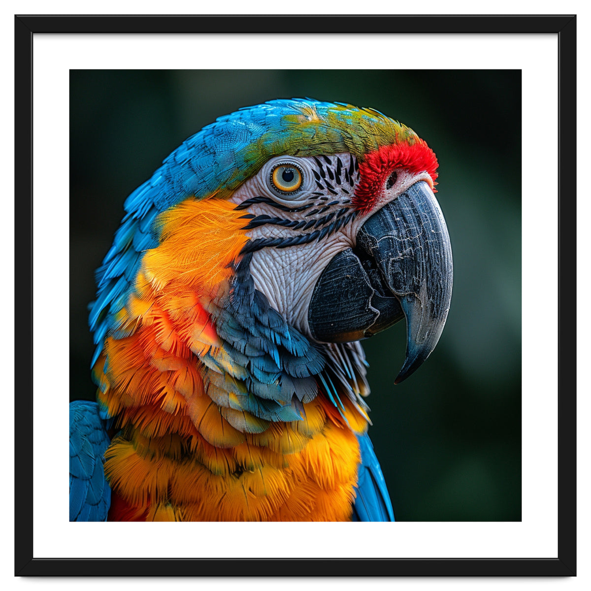 Close Up Of A Colorful Macaw Parrot