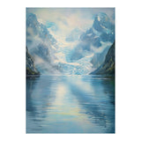 Ethereal Descent: The Glimmering Silence of the Ancient Glacial Fjord (Print Only) thumbnail