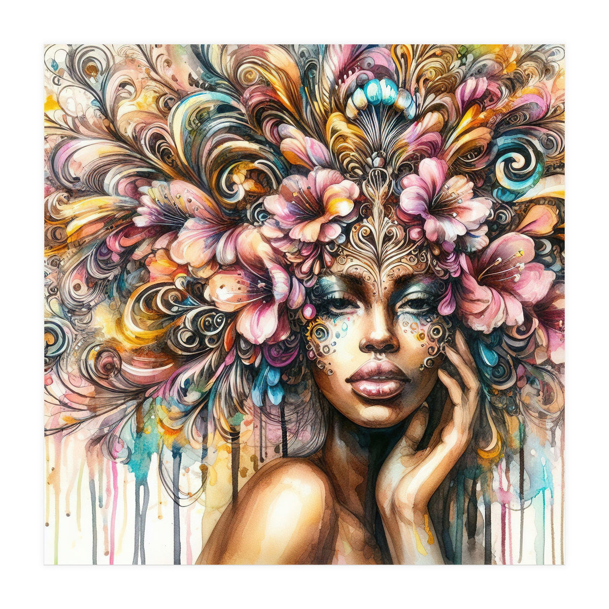 Tropical Baroque Muse (Print Only)