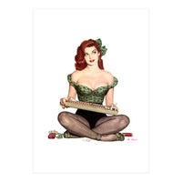 Pinup Sexy Girl Selling Cigarettes (Print Only)