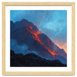 Dramatic Mountain Summit with Fiery Sunset Alpenglow thumbnail