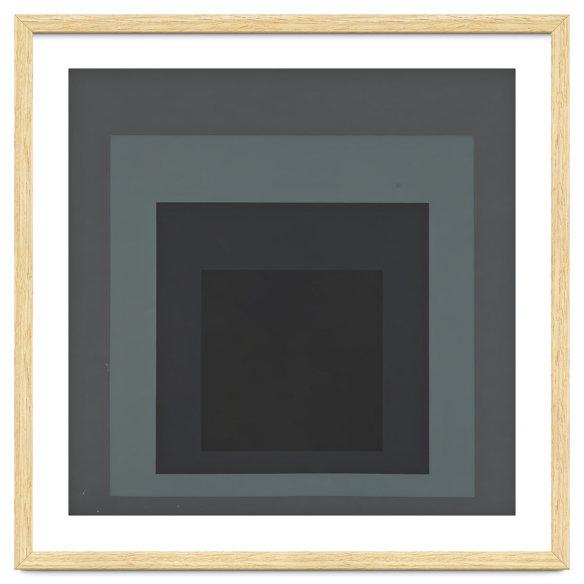 JOSEF ALBERS - HOMAGE TO THE SQUARE BLACK GREY