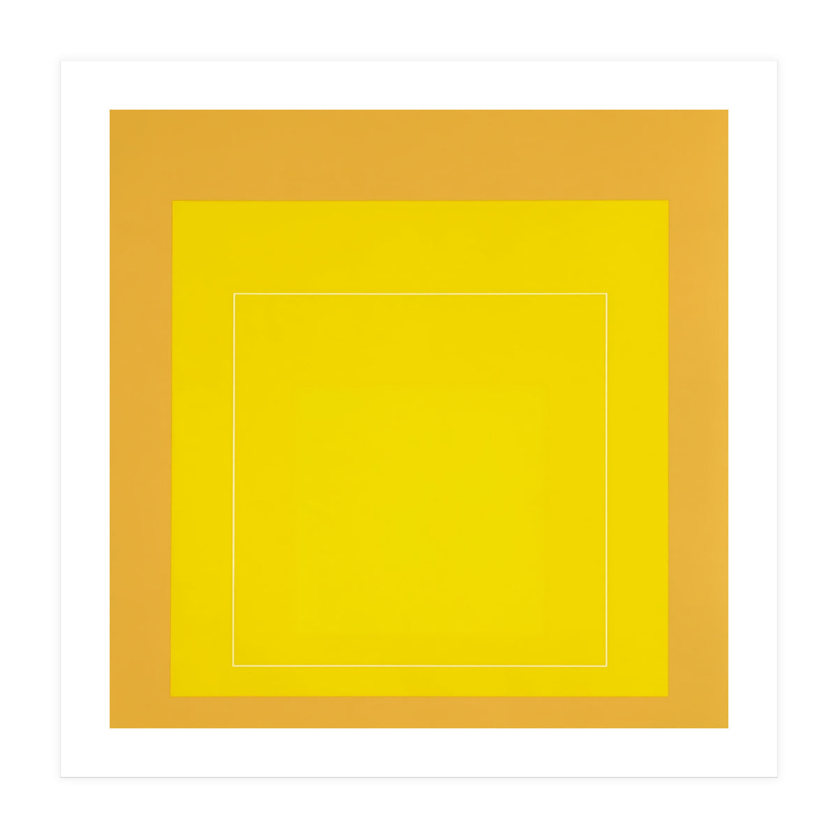 JOSEF ALBERS - HOMAGE TO THE SQUARE YELLOW   (Print Only)