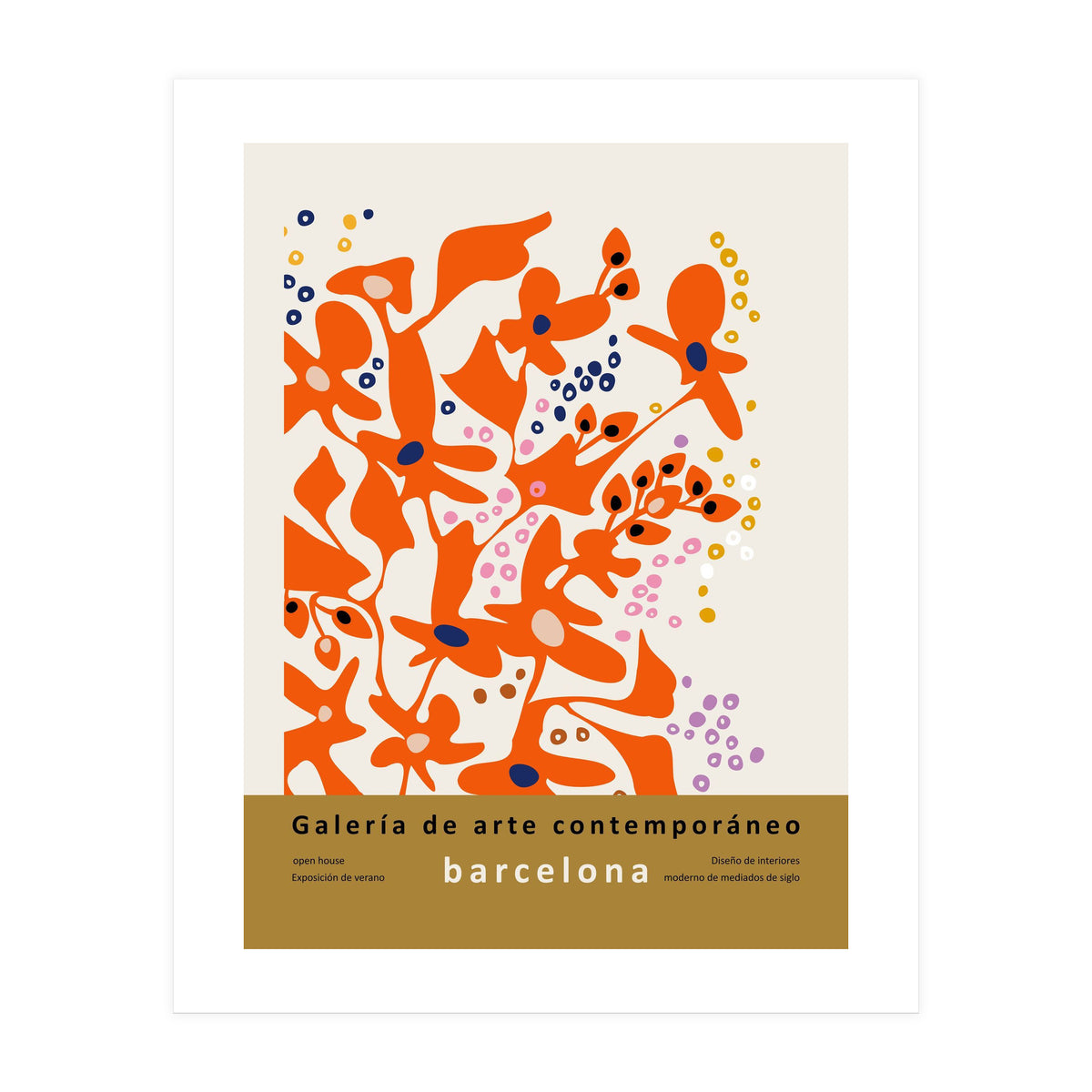 Contemporary art gallery Barcelona design and interior (Print Only)