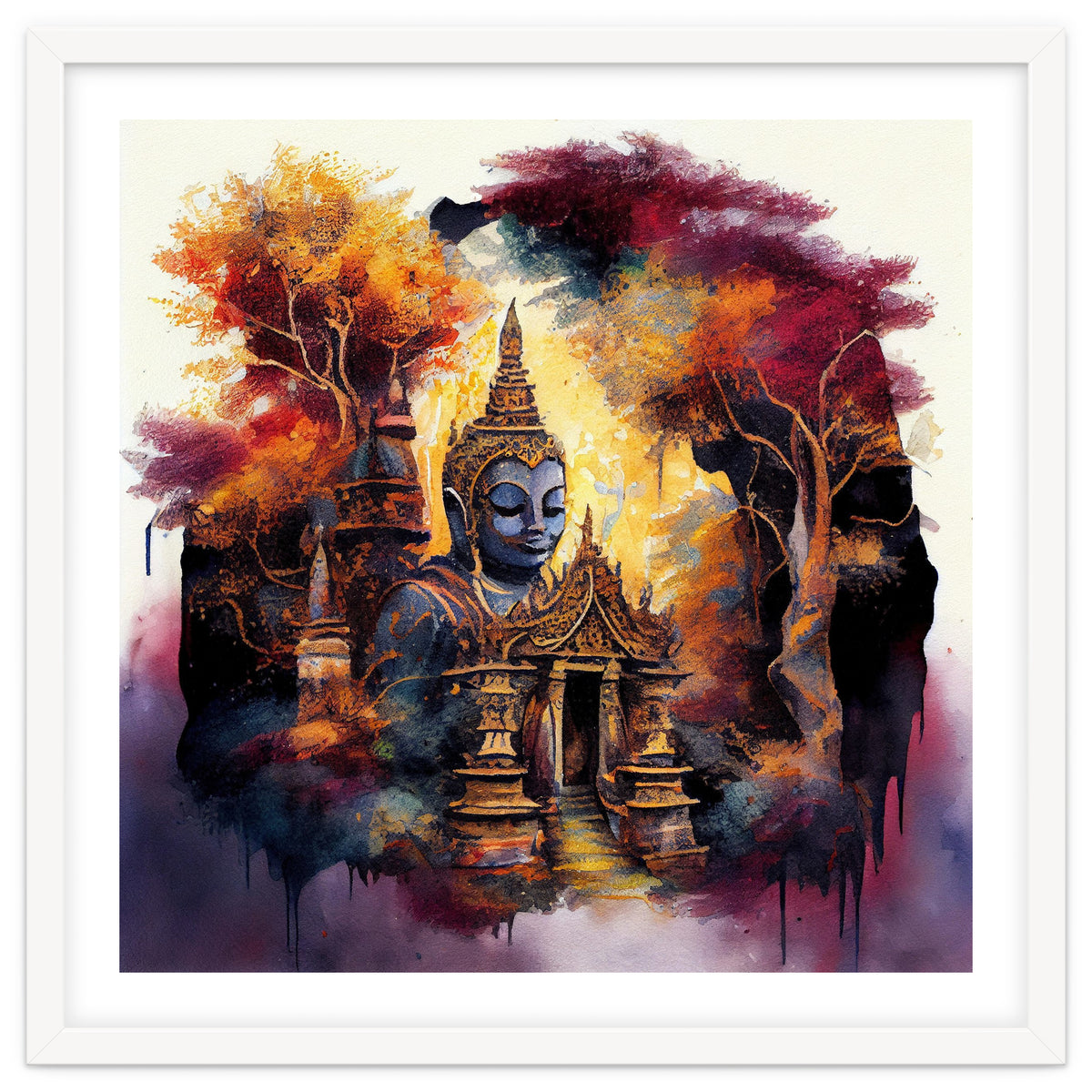 Autumn Forest Buddha Temple