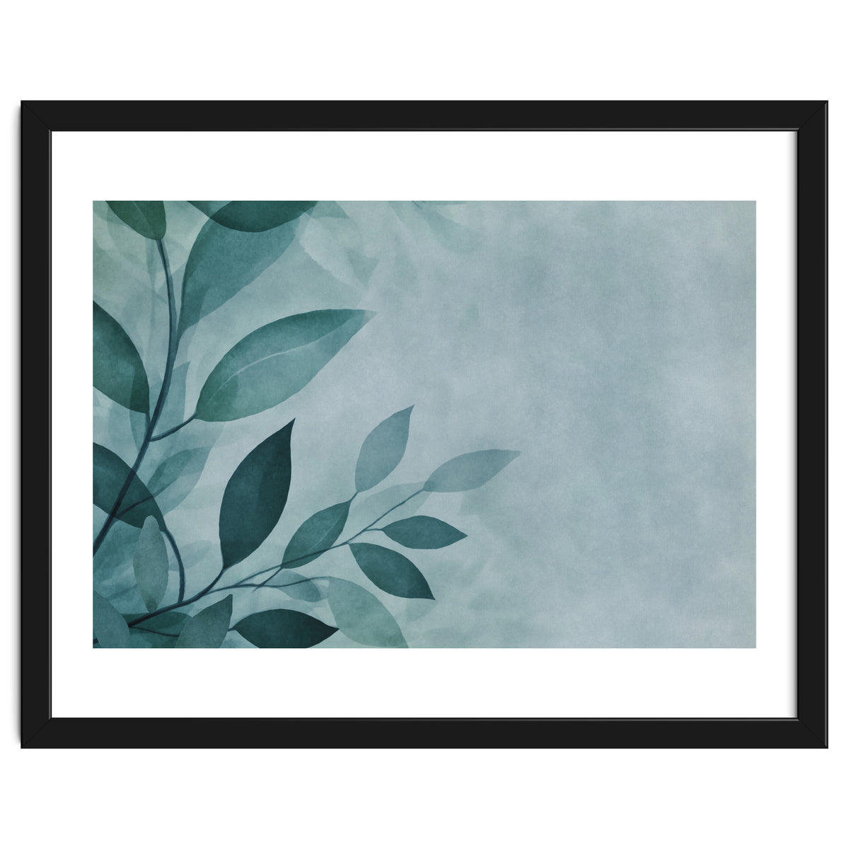 Gentle Leaf Whispers Teal