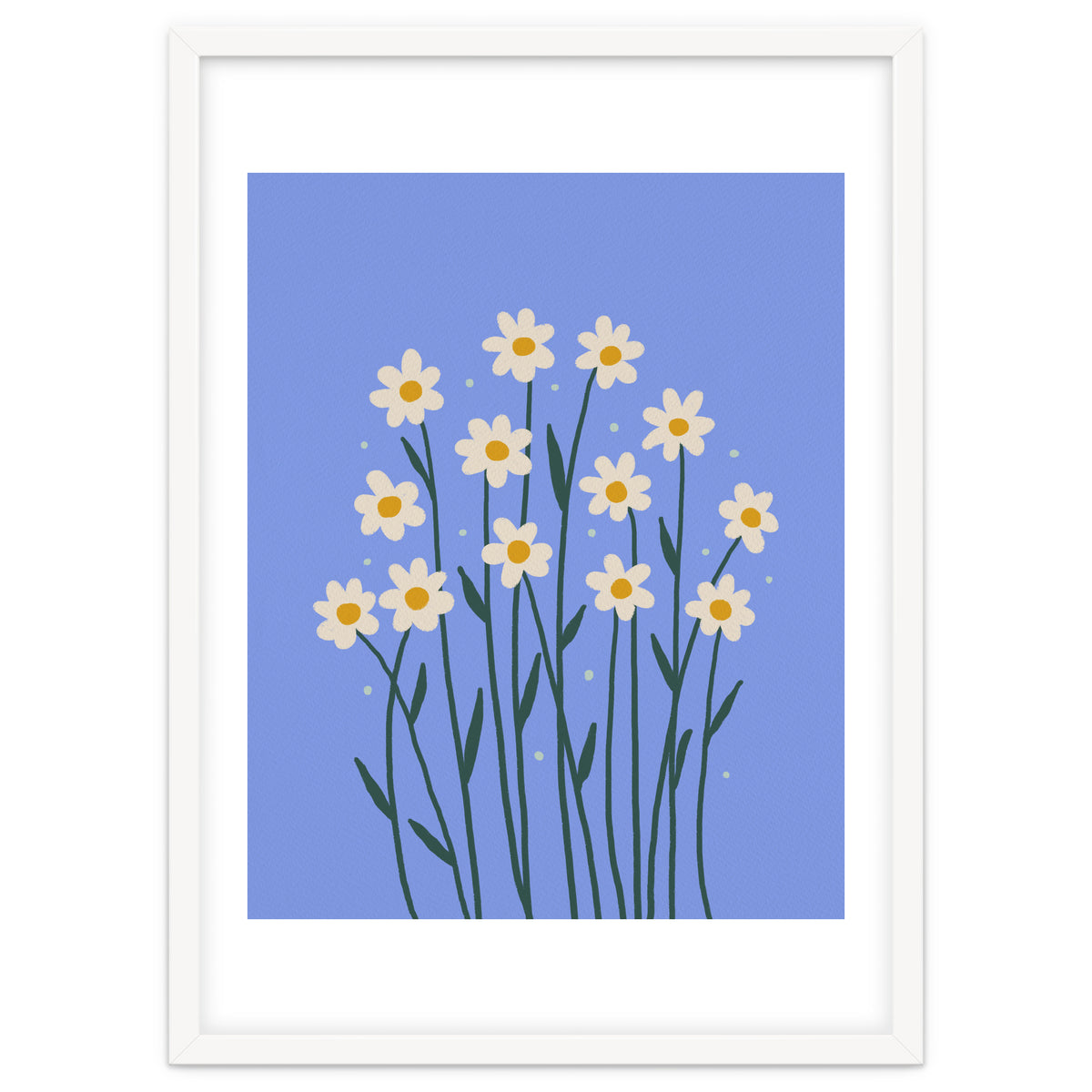 Simple Daisies - periwinkle