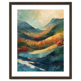 Textured Impasto Mountain Valley Landscape thumbnail