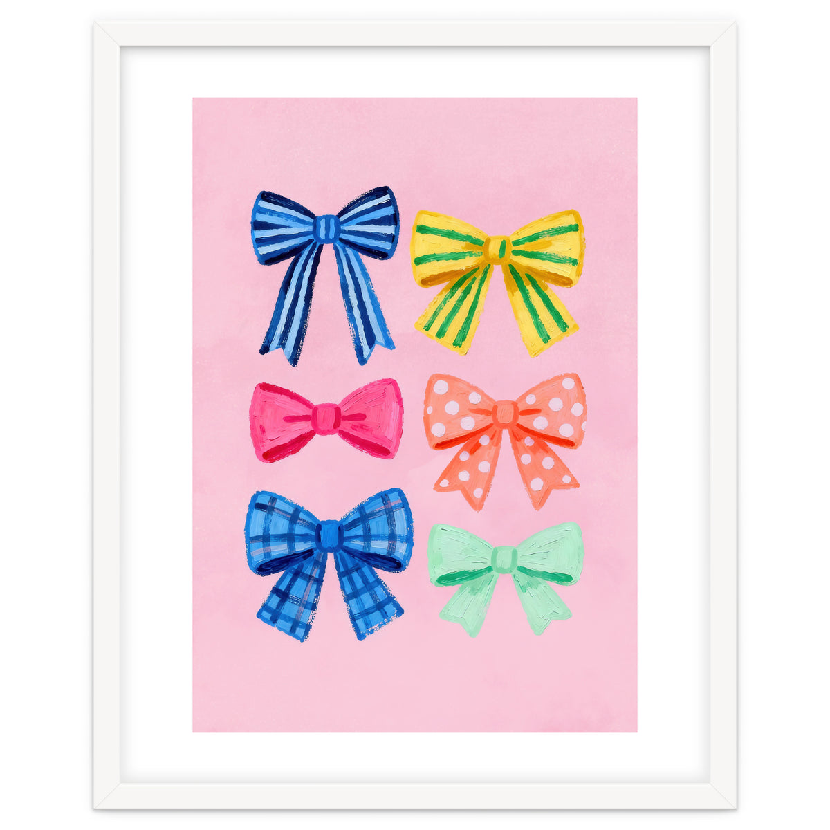 Colorful Ribbon Bows ties Illustration