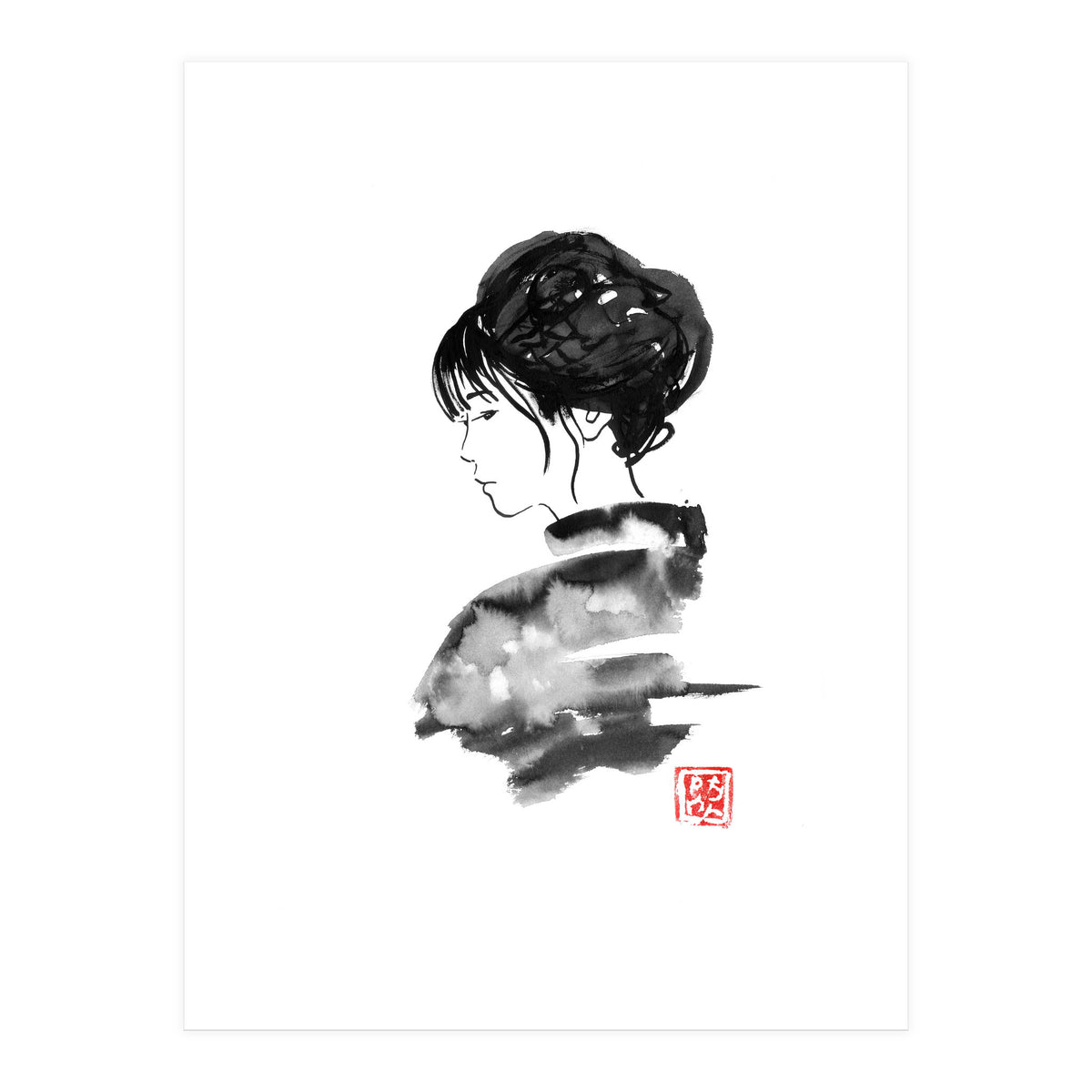 Watercolor Kimono (Print Only)