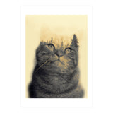 Cat double exposure (Print Only) thumbnail