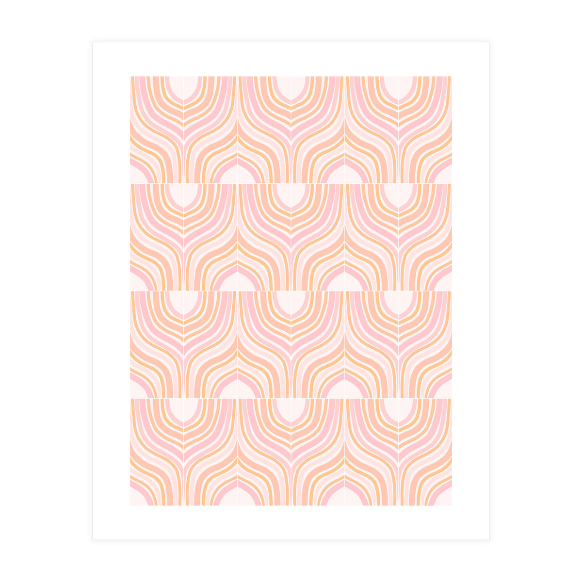 Peachy Marbeling Tiles (Print Only)