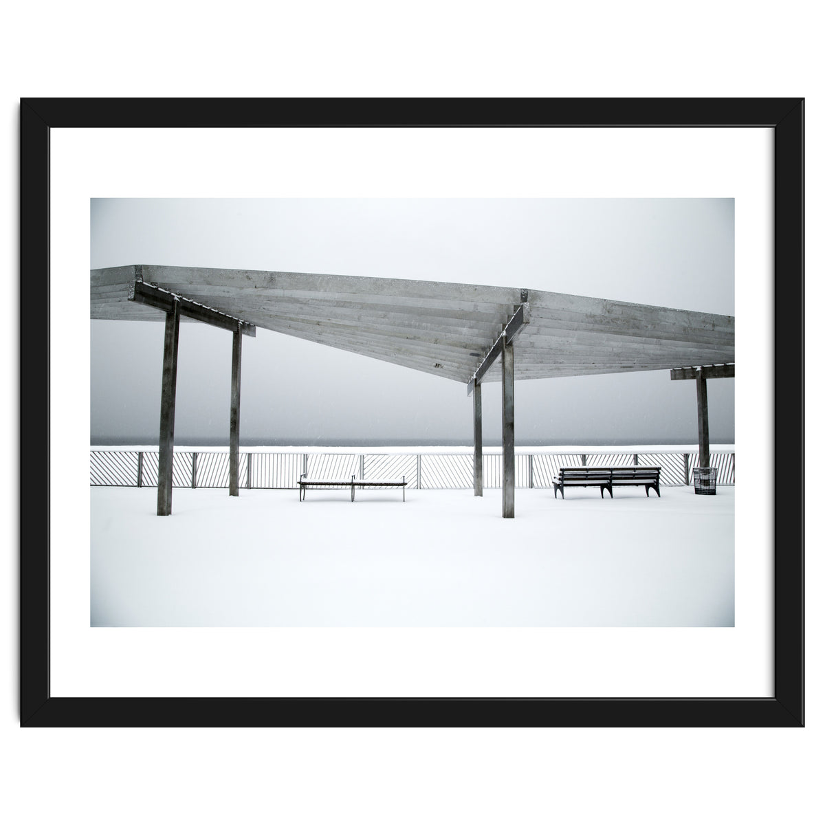 Rest point - Winter seascape