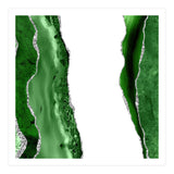 Green & Silver Agate Texture 14  (Print Only) thumbnail
