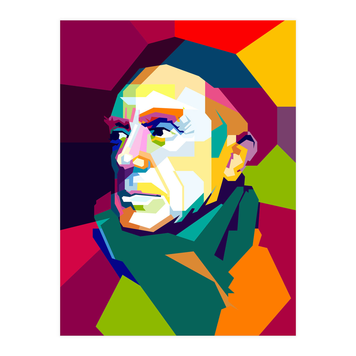 Pablo Picasso Pop Art WPAP (Print Only)