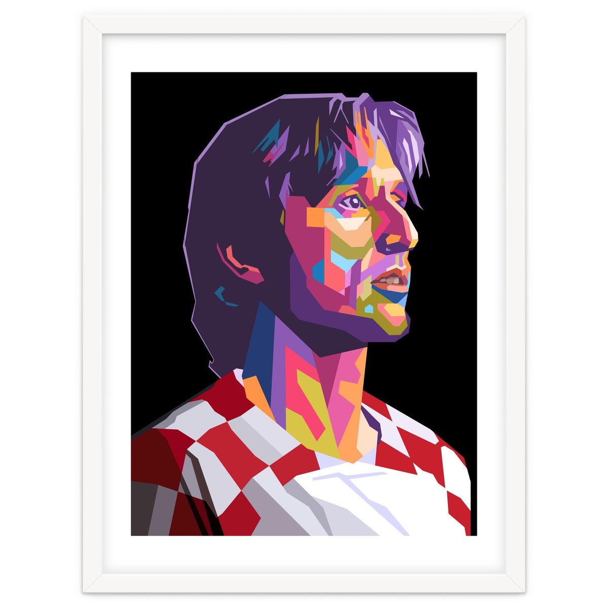 Luka Modric pop art portrait