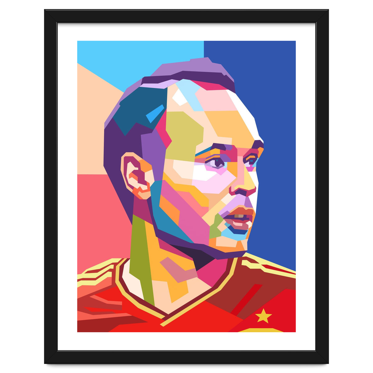 Iniesta pop art portrait