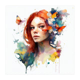 Red Hair Butterfly Reverie (Print Only) thumbnail