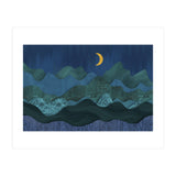 Abstract Landscape Moody Moonrise (Print Only) thumbnail