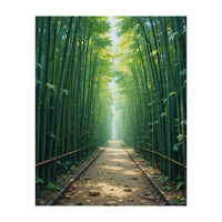 The Emerald Path: A Sun-Drenched Journey (Print Only)