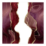 Burgundy & Gold Glitter Agate Texture 06 (Print Only) thumbnail