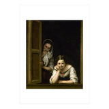 Bartolome Esteban Murillo:Two Women at a Window, c.1655/1660. National Gallery of Art Washington DC. (Print Only) thumbnail