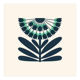 Blue Retro Allium  (Print Only) thumbnail
