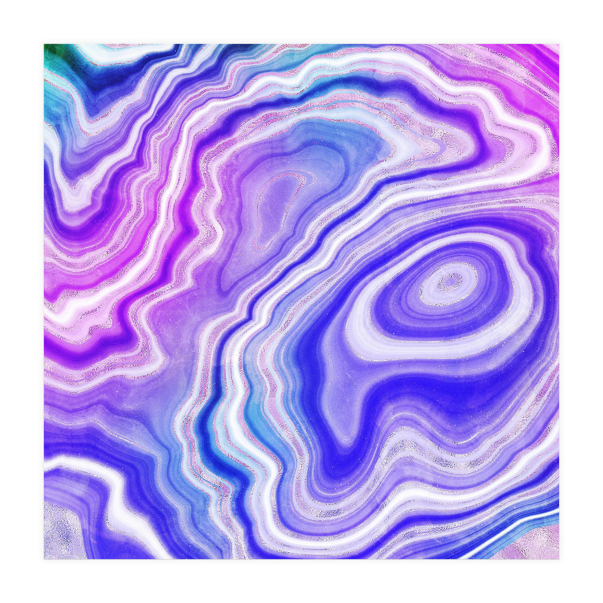Neon Agate Texture 06 (Print Only)