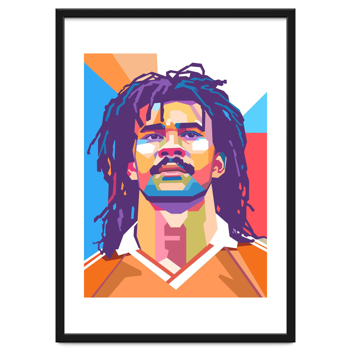 Ruud Gullit pop art portrait