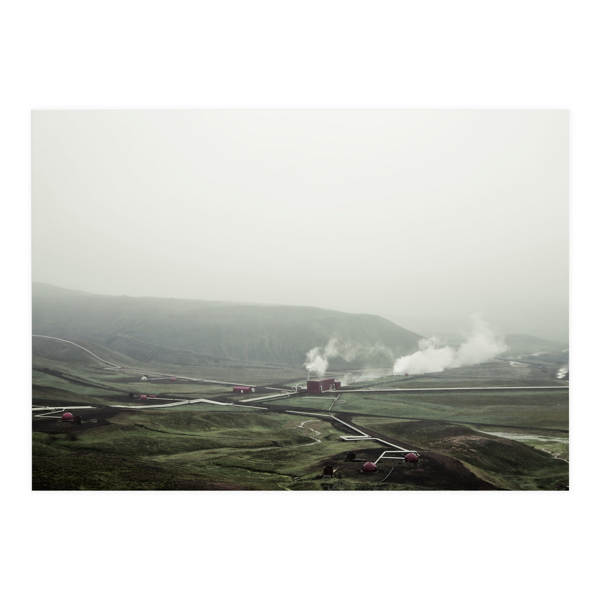 Geothermal Pipe Line - Iceland (Print Only)
