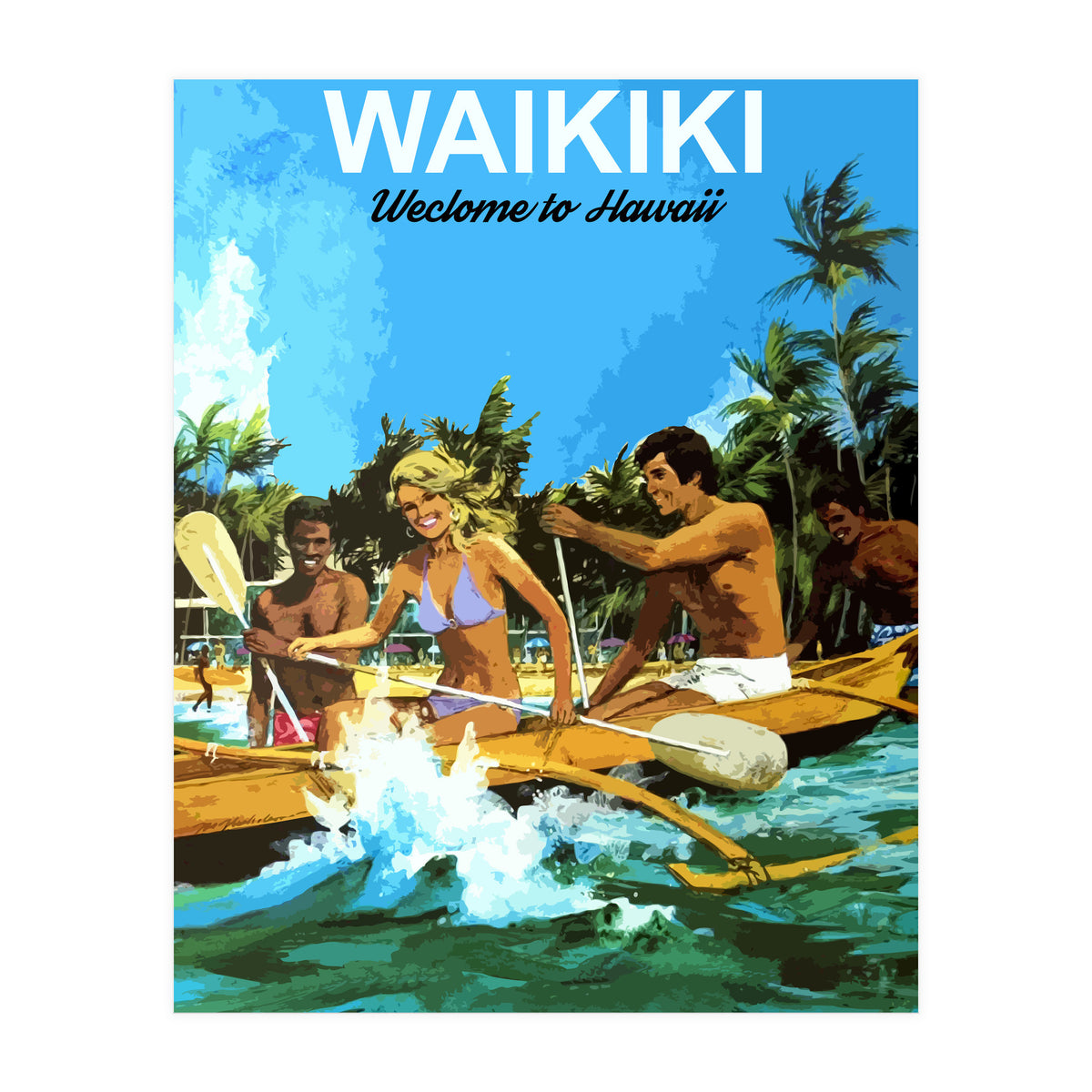 Waikiki, Hawaii (Print Only)