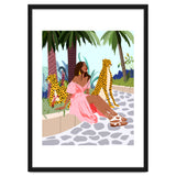 Spirit Animal, Cheetah, Leopard, Tiger Wildlife, Tropical Jungle Wild Cat Animals, Bohemian Woman Travel Garden Nature thumbnail