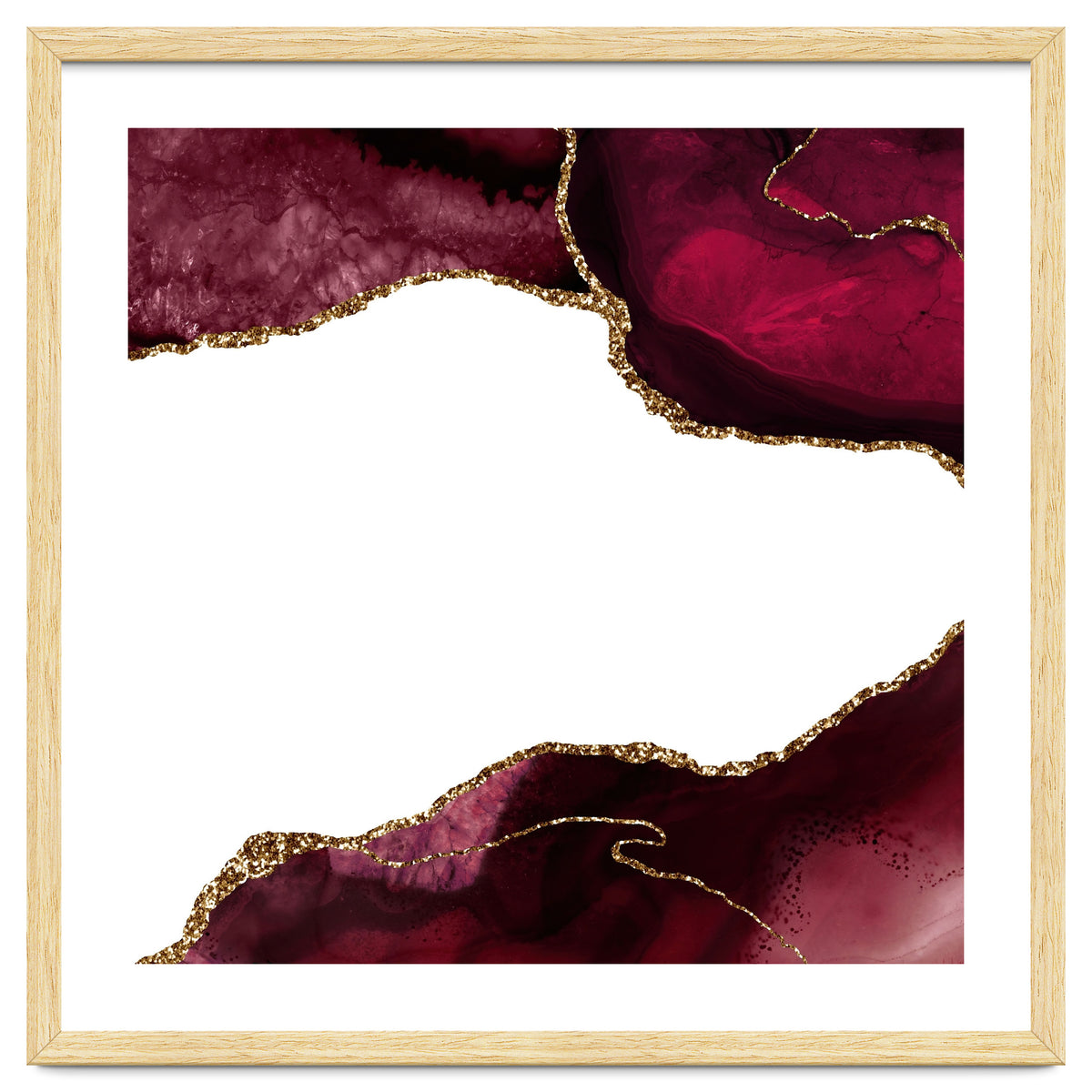 Burgundy & Gold Agate Texture 29
