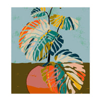 Colorful Monstera Leaves (Print Only)