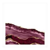 Burgundy & Gold Agate Texture 24  (Print Only) thumbnail