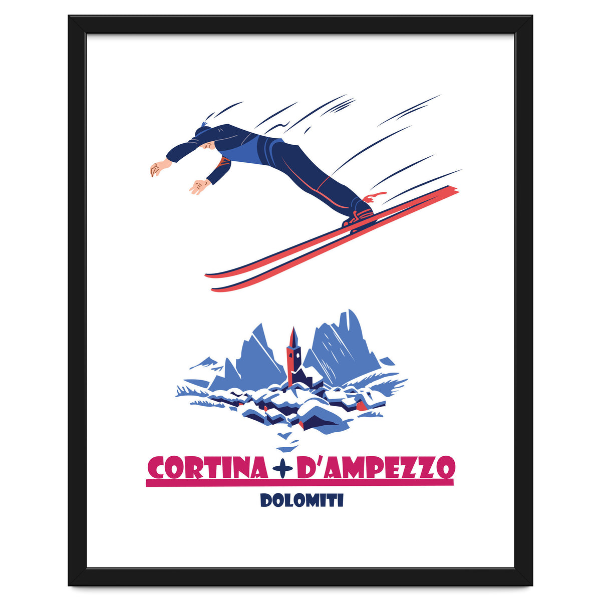 Ski Jump At Cortina Di Ampezzo