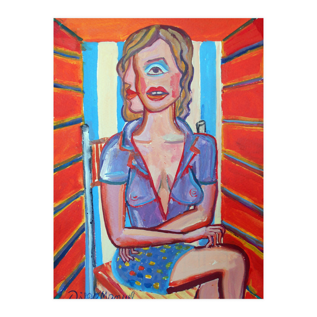 Mujer En El Sillon 2 (Print Only)