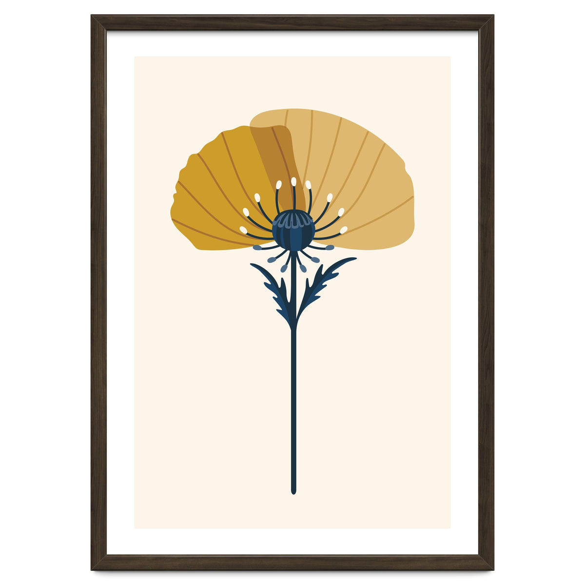 Ochre Half Poppy