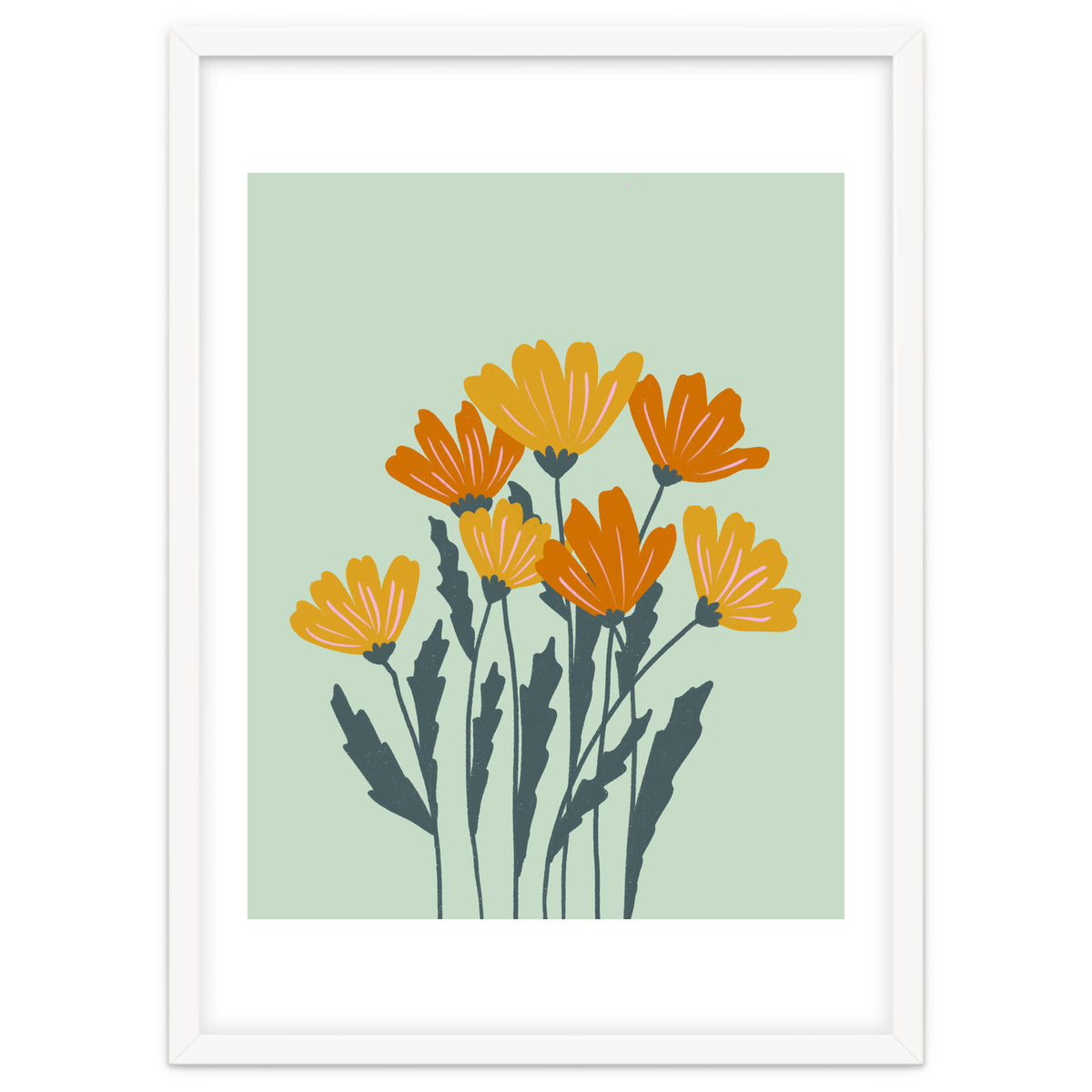 Orange and Yellow Flowers